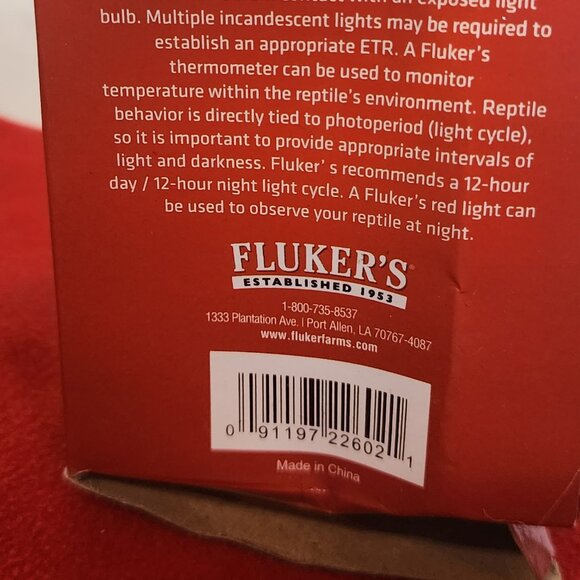 Fluker's 75W Incandescent Reptile Lighting Basking Bulb 120V 12"-18" Distance - Picture 13 of 16